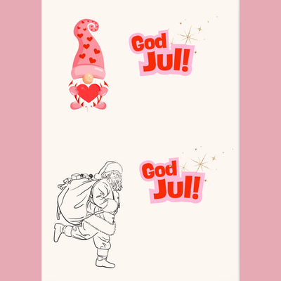 Jouluisia värityskuvia