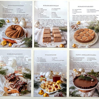 Makeaa-joulunreseptikortit 8 kpl