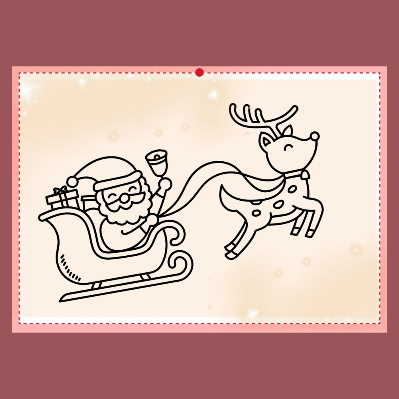 Väritettävät joulukortit