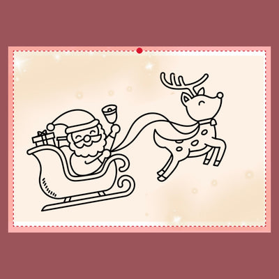 Väritettävät joulukortit