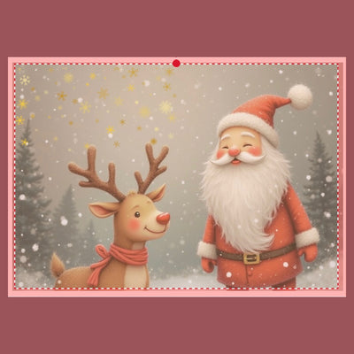 Väritettävät joulukortit