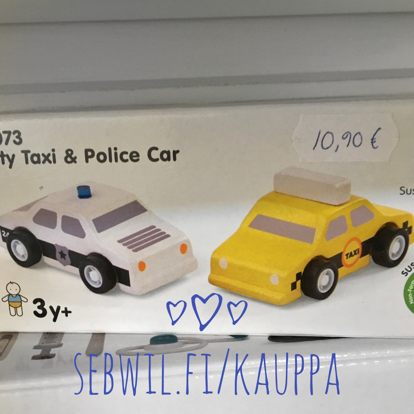 Plan Toys Taxi and Police Car
